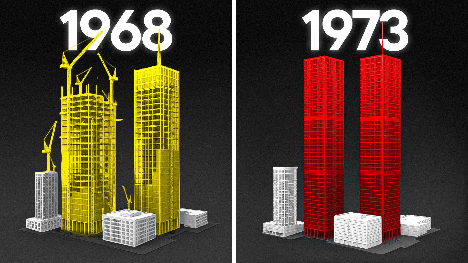 Building the Twin Towers: 1968–1973